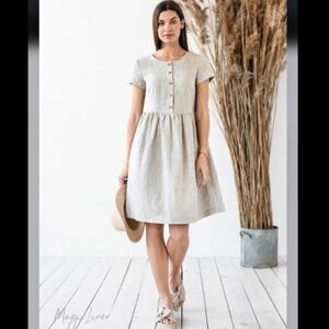 Magic Linen Faro Dress Small